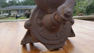 Antique Cast Iron Coffee Grinder,  Mill,  Wall,  Arcade,  Mount,  Hand Crank,  A.  H.  Patch 2