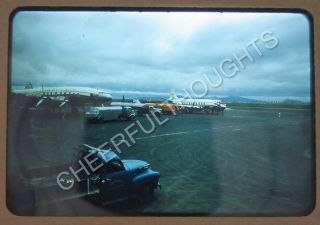 1956 Rbk Slide Merida Airport Mexico Cubana Prop Planes Tarmac 1l34