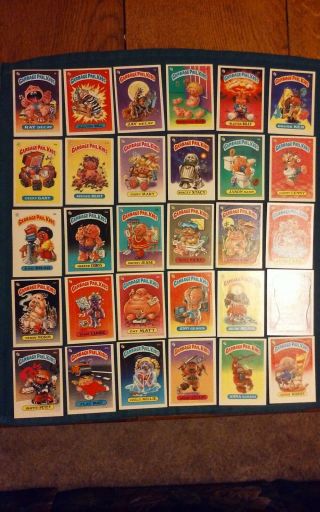 1985 Topps Garbage Pail Kids Series 1 Os1.  Matte.  Almost Complete Set