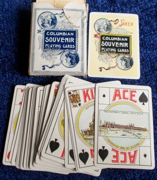 Antique Playing Cards - 1893 Columbian Exposition Worlds Fair 52,  J