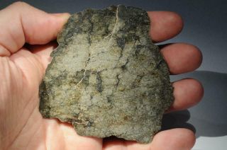 Impact melt Eucrite (Classified awaiting NWA number) Meteorite full slice 18.  8g 5