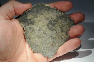 Impact melt Eucrite (Classified awaiting NWA number) Meteorite full slice 18.  8g 7