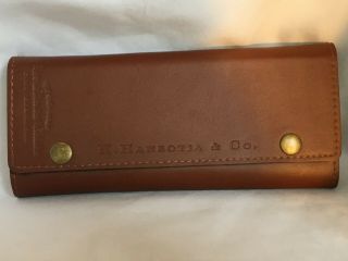 K.  Hansotia & Co.  Cigar Case Pouch Leather Rare Limited Edition