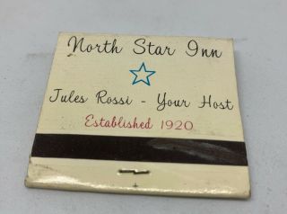 Vintage Girlie Matchbook North Star Inn Intact Matches 2
