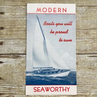 Vintage Sailboat Brochure Idler Hurricane Tempest Kargard Boating Advertising