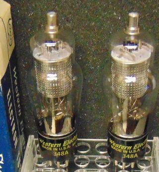 Nos Pair Western Electric 348 - A 348a Tube 