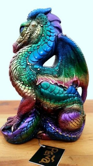 Windstone Editions Rainbow Male Dragon (Retired) 503 - R Pena ' 86 2