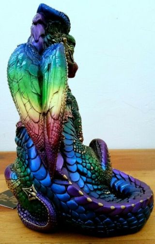 Windstone Editions Rainbow Male Dragon (Retired) 503 - R Pena ' 86 4