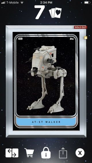 Topps Star Wars Card Trader Vcs Hasbro Set Of 9 Silver Gilded Digital