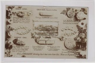 Vintage Postcard The Mount Morgan Gold Mine Queensland 1900s