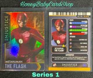 Injustice Arcade Series 1 Oop Card 93 Metahuman The Flash Power Rare Holofoil