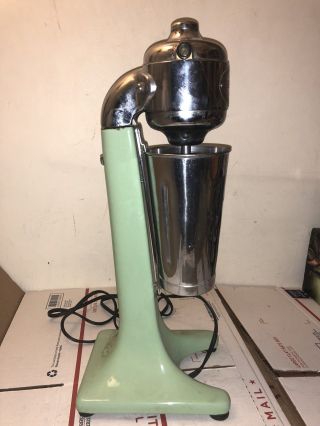 Vintage Green Hamilton Beach Arnold Drinkmaster Malt Mixer/milkshake Maker See
