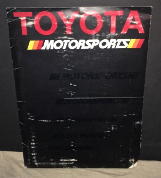 1990 Toyota Motorsports Imsa Press Kit