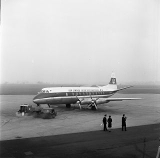 Aer Lingus,  Viscount,  Ei - Akk,  Birmingham ? Circa 1960s,  Two Large Size Negatives