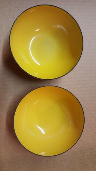 Vintage Cathrineholm of Norway Yellow Bowls 6