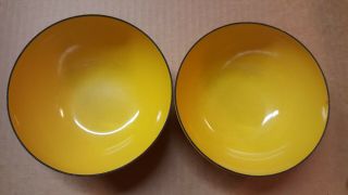 Vintage Cathrineholm of Norway Yellow Bowls 8