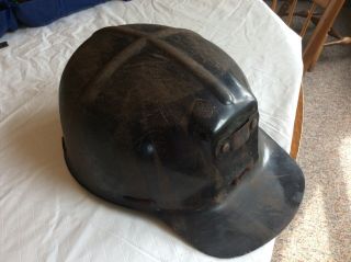 Vintage Msa Comfo Cap Tiger Stripe Coal Miners Hat Low Vein Mining Helmet