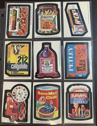Rare 1975 Topps Wacky Packages 15th Series Complete Set