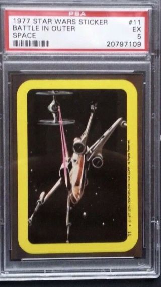 1977 Topps Star Wars 1st Series Complete Card Sticker Set of 11 PSA 8 Luke Leia 7
