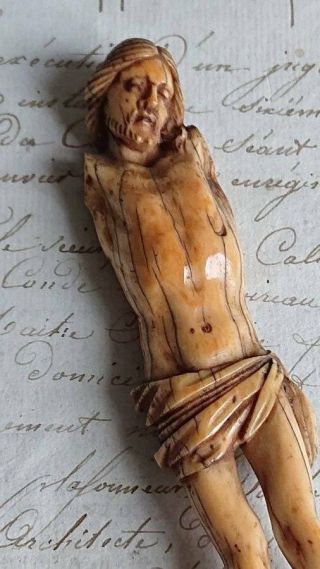 Magnificent Antique French Hand Carved Corpus Christi Figure 18th C Or Earlier