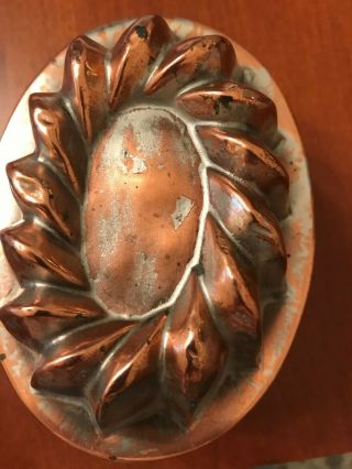 Antique Copper and Tin Jelly Mould - England 114R 8