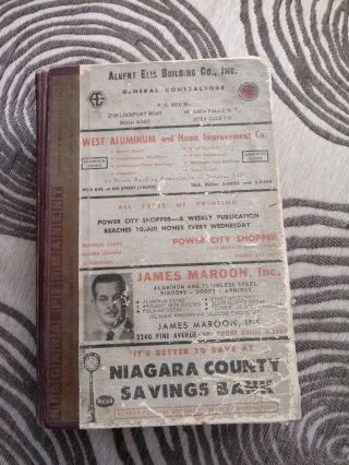 Niagara Falls Ny City Directory 1964 - Niagara Falls York History