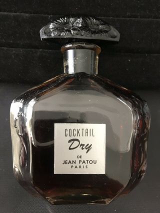 Stunning Vintage Rare " Cocktail Dry " By Jean Patou Perfume 5.  5 In Tall