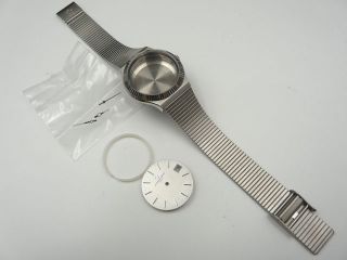 Old Stock Eterna Stainless Steel Watch Case Dial Hands Band (for Cal 2824)