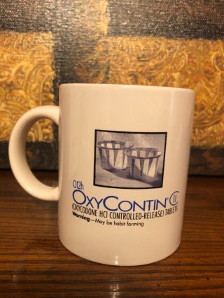 Rare Oxycontin Mug - Warning May Be Habit Forming - Drug Rep Coffee Mug - Unique