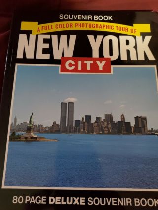 1984 York City Souvenir Book Photos World Trade Center Twin Towers Wtc