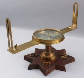 Antique 19thC Mining Miners Compass & Clinometer,  Edward Troughton London,  NR 9