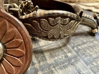 Gorgeous E Garcia spurs and Leather straps by Ron Reed Lyon Colo 10