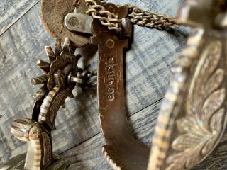 Gorgeous E Garcia spurs and Leather straps by Ron Reed Lyon Colo 12