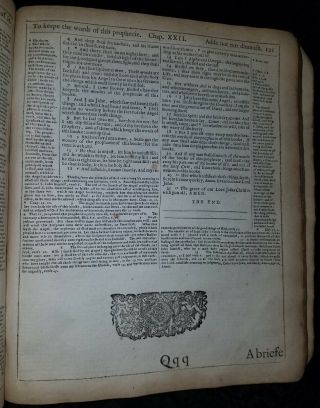 1599 Geneva Bible - Christopher Barker,  London Protestant Beecher ' s 1630 edition 8