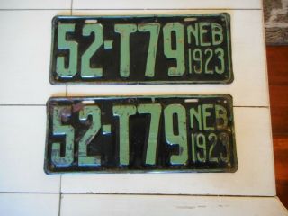 1923 Nebraska License Plates Paint -