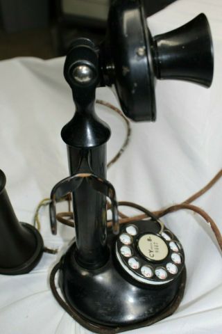 1920 ' s Western Electric Candlestick Telephone All MADE IN USA 5