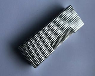 Dunhill Silver Hobnail Rollagas Lighter - Fully Overhauled