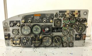 Cessna T - 37 Tweet Pilot Cockpit Instrument Panel / Aircraft / Gyro / Usaf / F - 4