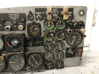 Cessna T - 37 Tweet Pilot Cockpit Instrument Panel / Aircraft / Gyro / USAF / F - 4 2