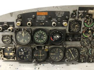 Cessna T - 37 Tweet Pilot Cockpit Instrument Panel / Aircraft / Gyro / USAF / F - 4 3