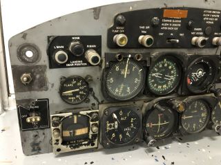 Cessna T - 37 Tweet Pilot Cockpit Instrument Panel / Aircraft / Gyro / USAF / F - 4 4