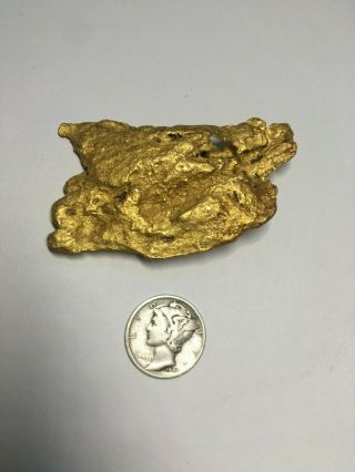 Huge 65.  5g (2.  1 Troy Oz) Australia Gold Nugget " Tree Bark "