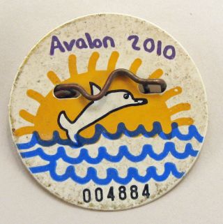 2010 Avalon,  Nj Seasonal Beach Tag / Badge