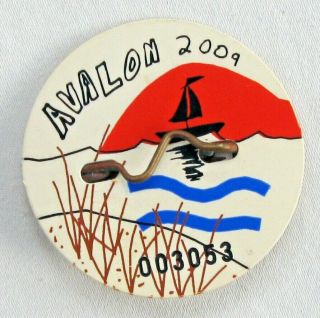 2009 Avalon,  Nj Seasonal Beach Tag / Badge