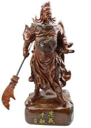 Feng Shui 18” Tall Large 7lb Chinese Guan Yu / Guan Gong Warlord Statue Us Selle