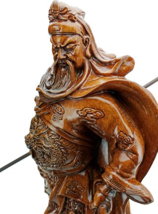 Feng Shui 18” Tall LARGE 7lb Chinese Guan Yu / Guan Gong Warlord Statue US Selle 3