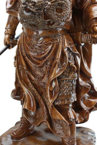 Feng Shui 18” Tall LARGE 7lb Chinese Guan Yu / Guan Gong Warlord Statue US Selle 4