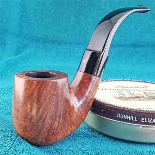 Stunning Rich Lewis Straight Grain Big Full Bent Freehand American Estate Pipe
