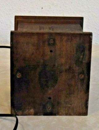 Western Electric Type 57 Wooden Ringer Box for Antique and Vintage Telephones 5