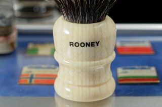 Very Rare Rooney Finest Badger Style 1 Shaving Brush; Made in England 5